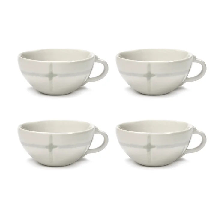 Zuma Espresso Kopje van Kelly Wearstler, Zout / wit (set van 4) by Serax