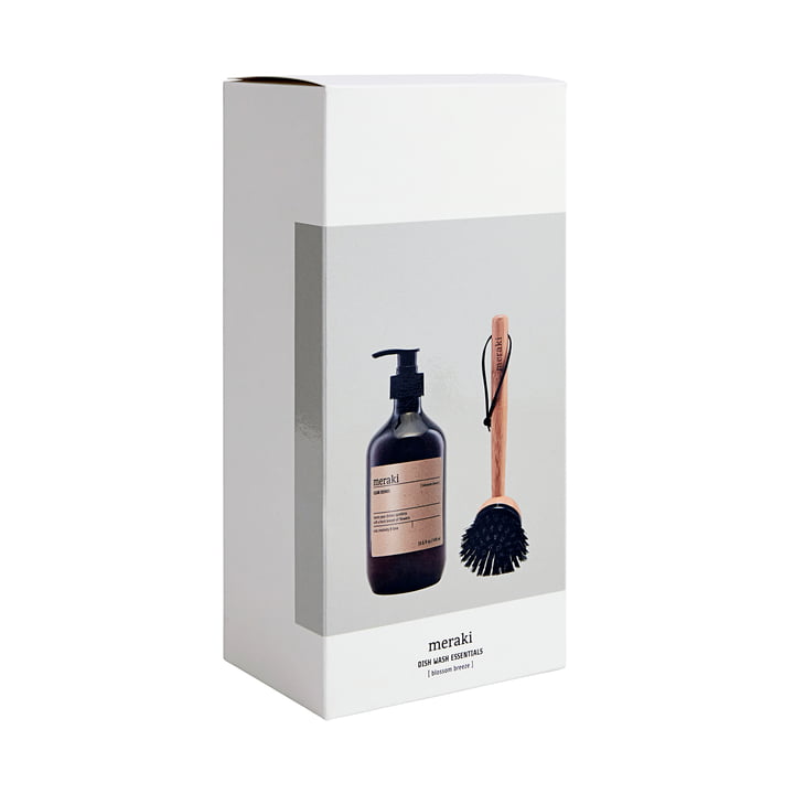 Meraki & - Geschenkverpakking, Blossom Breeze afwasmiddel Afwasborstel, 490 ml (set van 2)