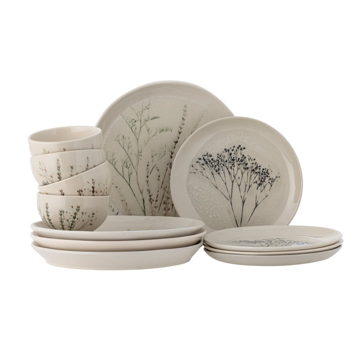 Bea Servies, naturel (12 stuks) van Bloomingville