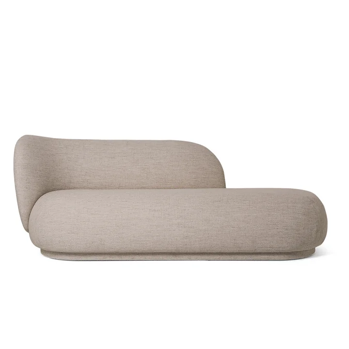 Ferm Living - Rico Chaise Lounge, zand (Bouclé)