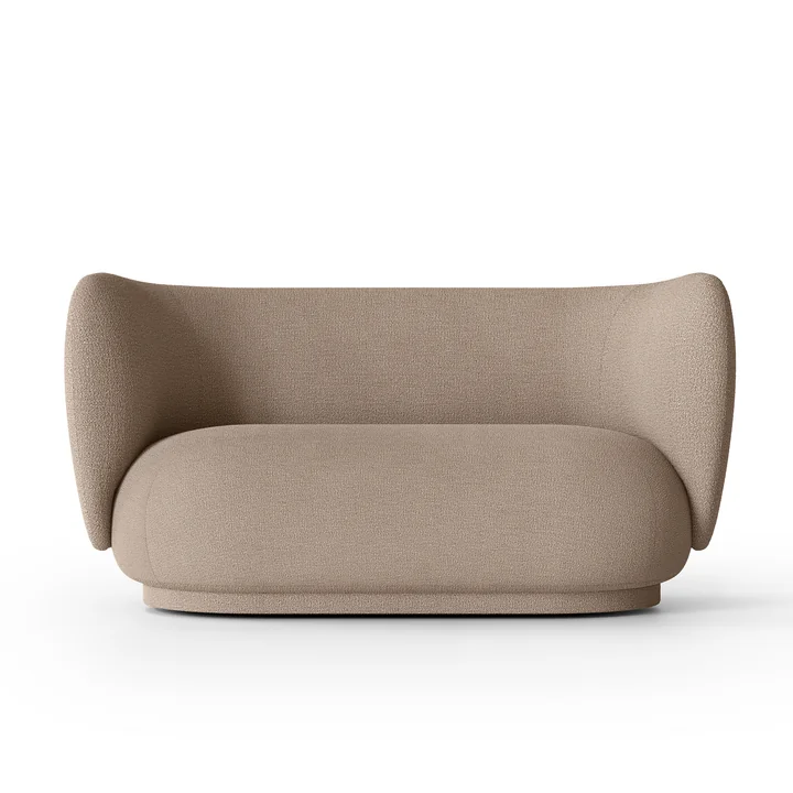 Ferm Living - Rico Sofa, 2-zits, zand ( Bouclé )