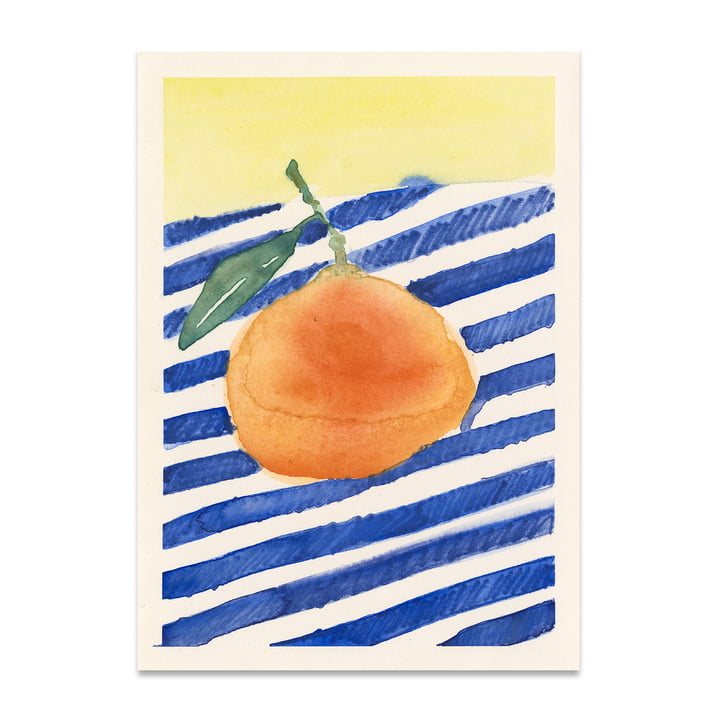 Oranje poster van Paper Collective