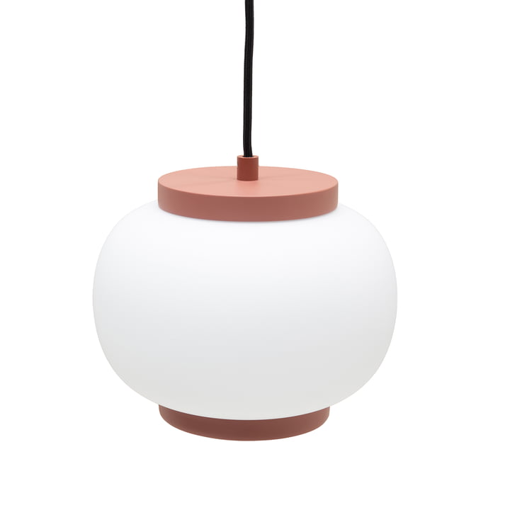 Nuuck - Finn Hanglamp Ø 22 cm, opaal wit/roest