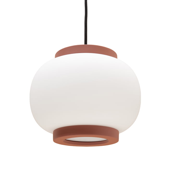 Nuuck - Finn Hanglamp Ø 22 cm, opaal wit/roest