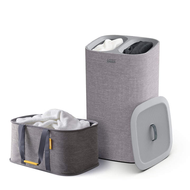 Joseph Joseph - Love your Laundry Set, Tota Trio 60L en Hold-All opvouwbare wasmand, grijs