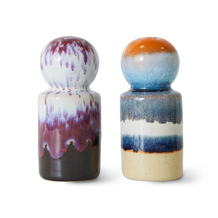 HKliving - 70's Peper- en zoutstel, stargaze