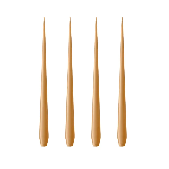 ester & erik - draadkaars, 24 cm, nr. 27, amandelboter / mat (set van 4)