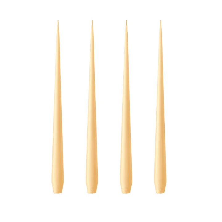 ester & erik - draadkaars, 24 cm, nr. 04, zonnegloed / mat (set van 4)