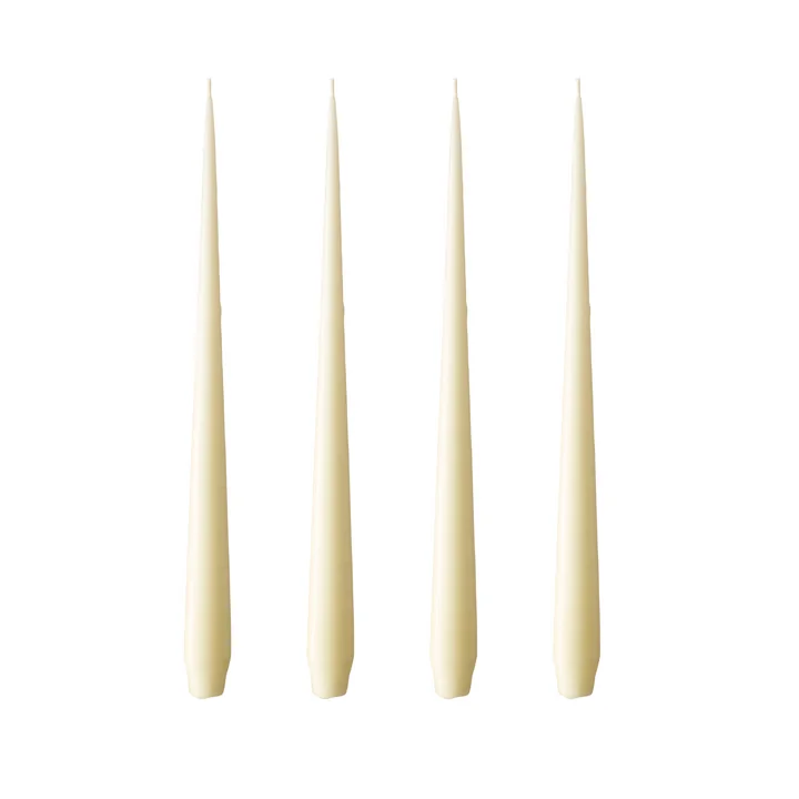ester & erik - draadkaars, 24 cm, nr. 17, karnemelk / mat (set van 4)