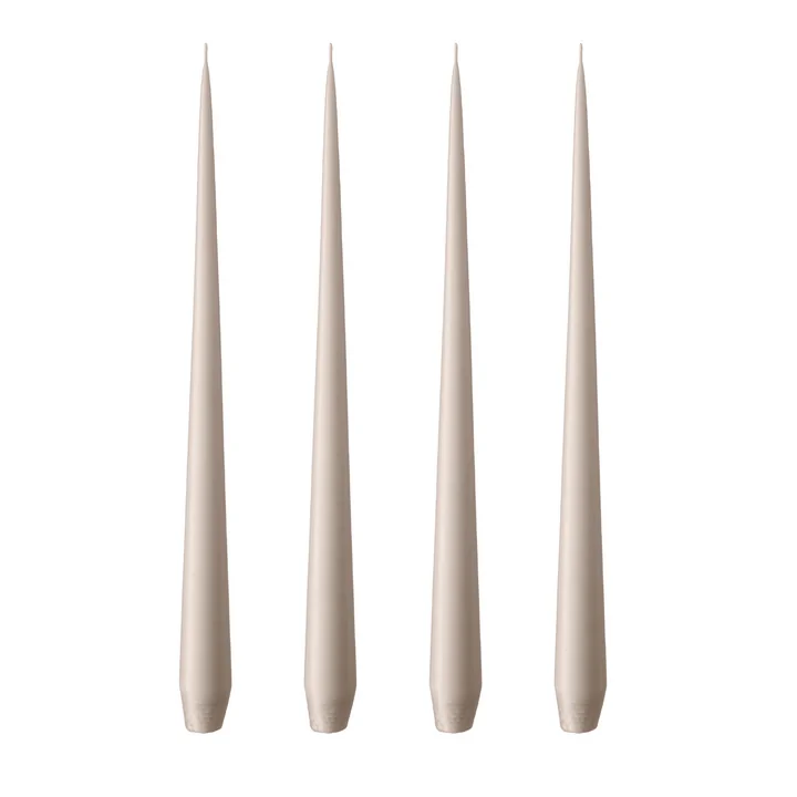 ester & erik - zweepkaars, 32 cm, nr. 22, linnengrijs / mat (set van 4)