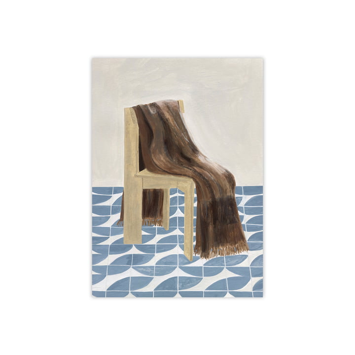 Chair with Blanket door Isabelle Vandeplassche voor The Poster Club