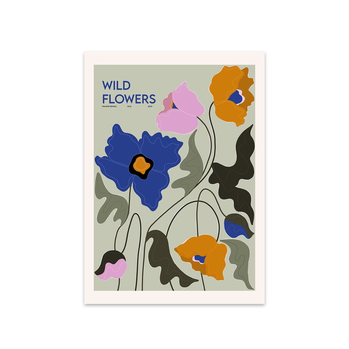 Wild Flowers door Frankie Penwill voor The Poster Club