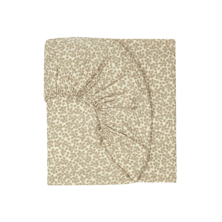 Wabi Sabi Hoeslaken, 70 x 140 x 15 cm, lichtgroen yumik van Nobodinoz