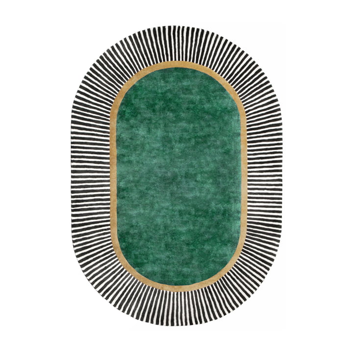 Studio Zondag - Farah Tapijt 170 x 240 cm, groen/goud