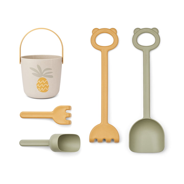 Harper Zandspeelset, ananas, multimix (set van 5) by LIEWOOD