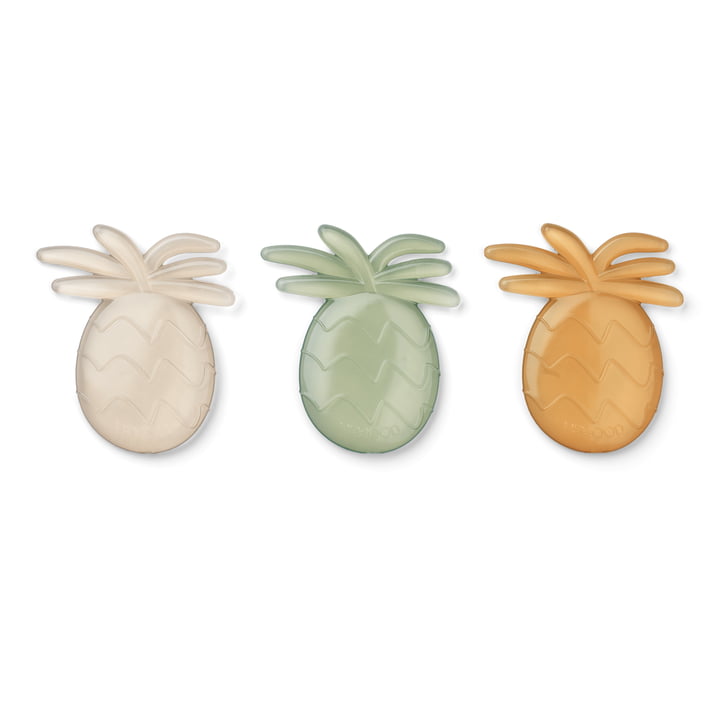 Kayden Herbruikbare coolpacks, ananas, yellow mellow mix (set van 3) van LIEWOOD