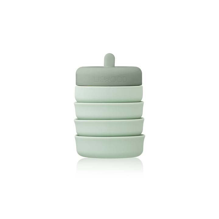 Wilson opvouwbare drinkfles, dusty mint / faune green van LIEWOOD