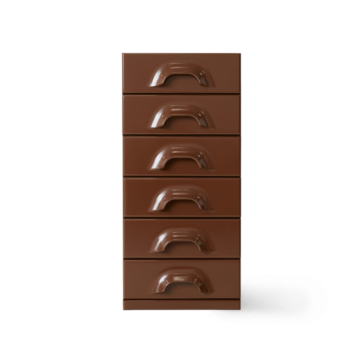 HKliving - Commode met 6 laden, chocolade