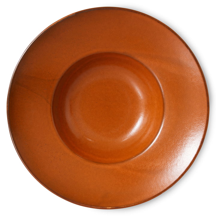 HKliving - Chef Ceramics diep bord, Ø 28 cm, burned orange