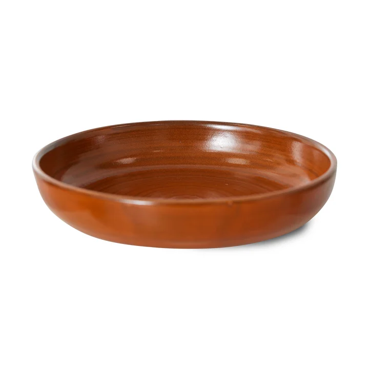 HKliving - Chef Ceramics diep bord, Ø 21,5 cm, burned orange
