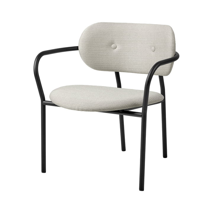 Gubi - Coco Lounge Chair Volledige bekleding, mat zwart / Eero Special (106)