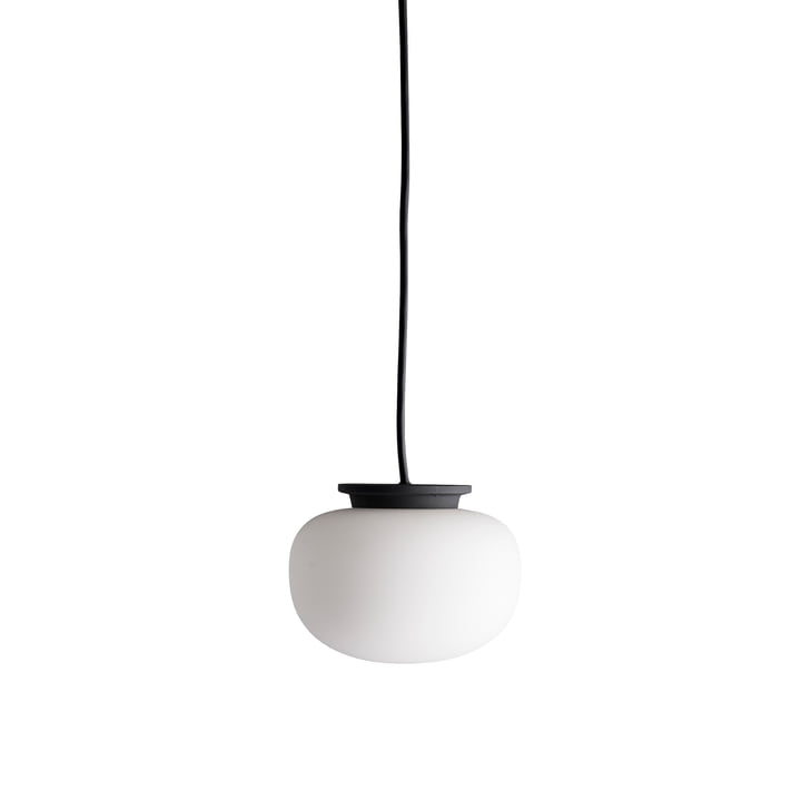 Supernate Hanglamp, Ø 13 x 10 H cm, opaal wit / zwart van Frandsen