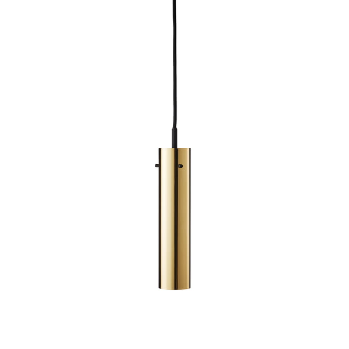 FM2014 Hanglamp, Ø 5,5 x H 24 cm, massief glanzend messing van Frandsen