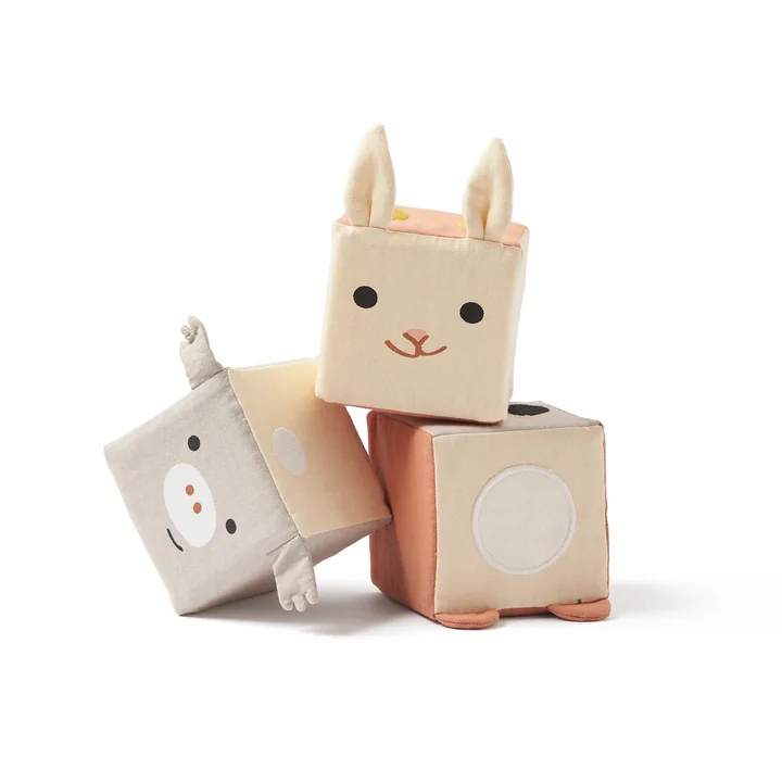 Edvin Stoffen kubus van Kids Concept