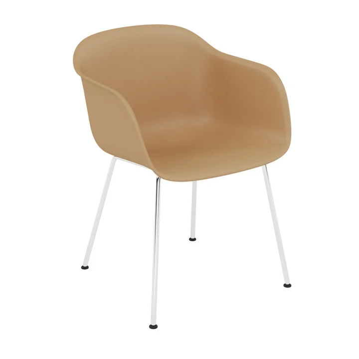 Muuto - Stoelpoot onderstel, chroom / oker gerecycled