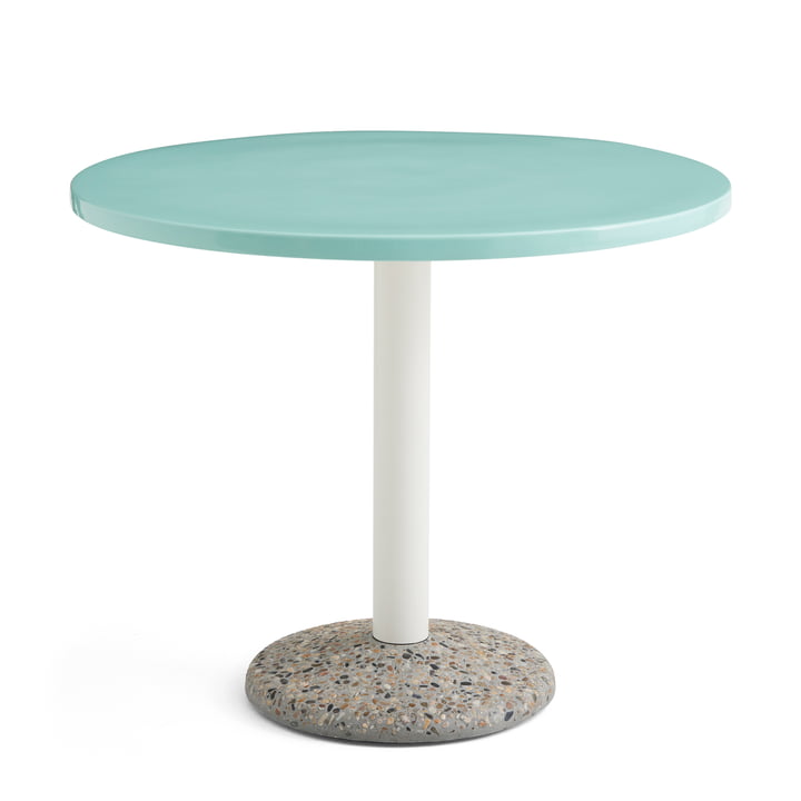 Ceramic Table Ø 90 cm, licht mint van Hay