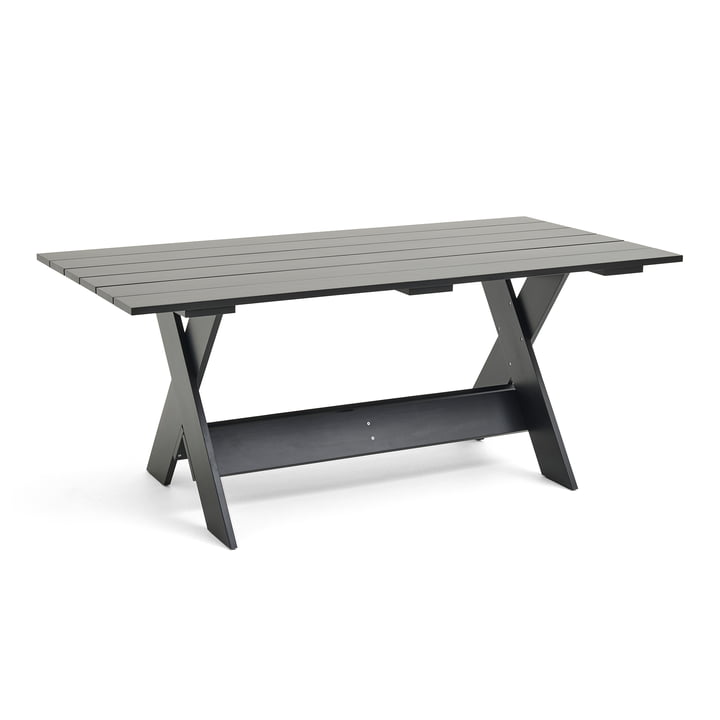 Crate Dining Table, L 180 cm, zwart vanaf Hay