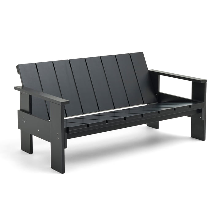 Crate Lounge Sofa, zwart van Hay