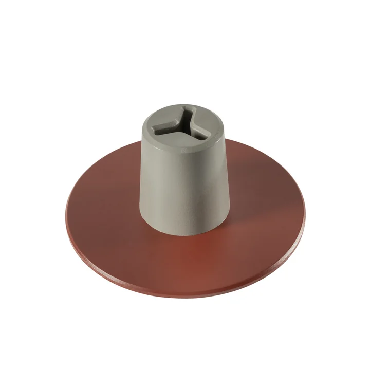 Sticklight Stand, geoxideerd rood van Weltevree