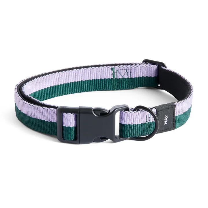 HAY - Dogs Halsband voor honden, M/L lavendel/groen