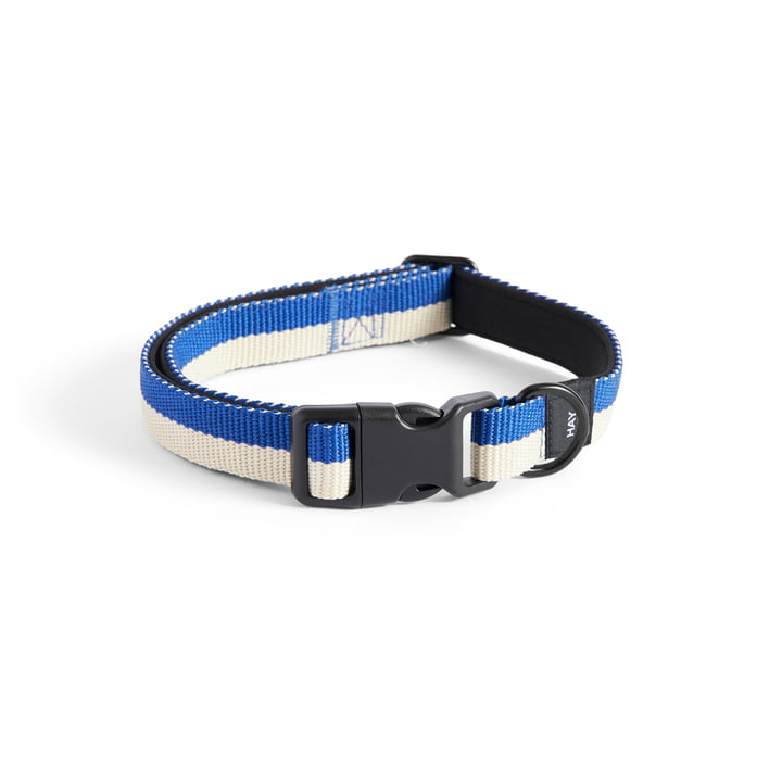 Dogs Hondenhalsband, S/M blauw / gebroken wit van Hay