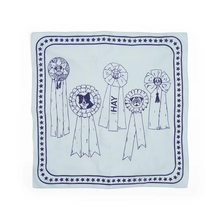 Dogs Hondenhanddoek 55 x 55 cm, lichtblauw van HAY