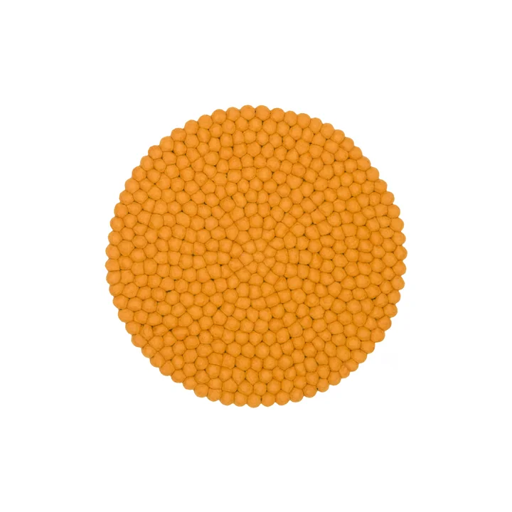 myfelt - Risa zitkussen Ø 36 cm, okergeel