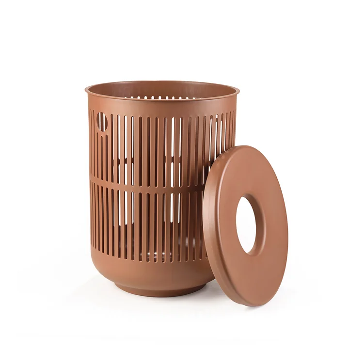 Ume Wasmand met deksel, terracotta by Zone Denmark