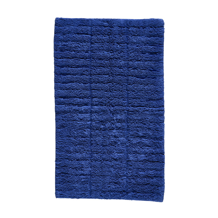 Tiles Badmat, 80 x 50 cm, indigo blauw van Zone Denmark