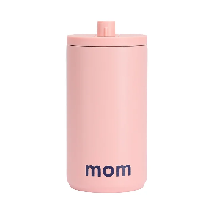 Travel Mok, 0,35 l, mom / poederroze van Design Letters