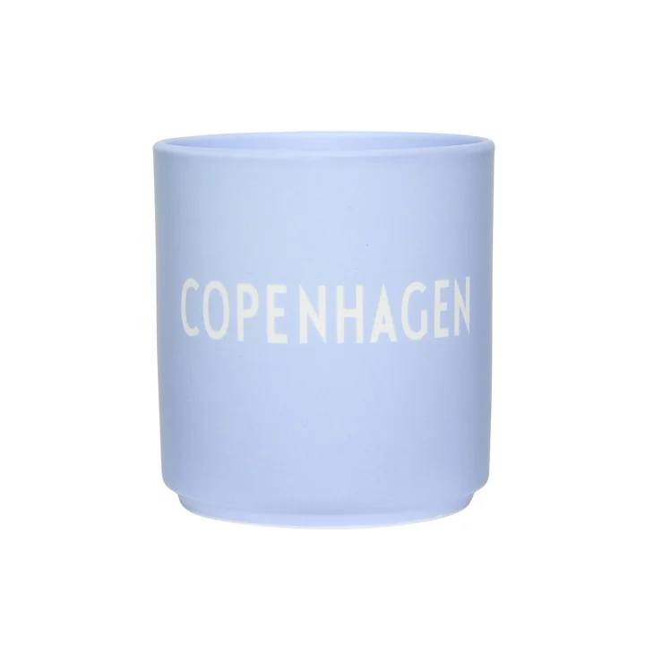 AJ Favourite Porseleinen mok, Kopenhagen / stoffig blauw van Design Letters