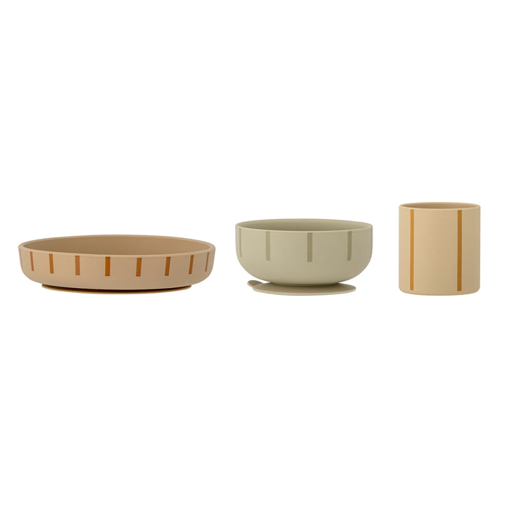 Bloomingville Mini - Levi servies, groen (set van 3)