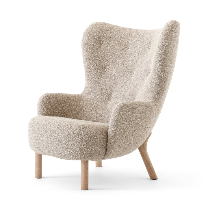 Petra Lounge Chair VB3, Hoge rug, geolied eiken / Karakorum 003 van & Tradition