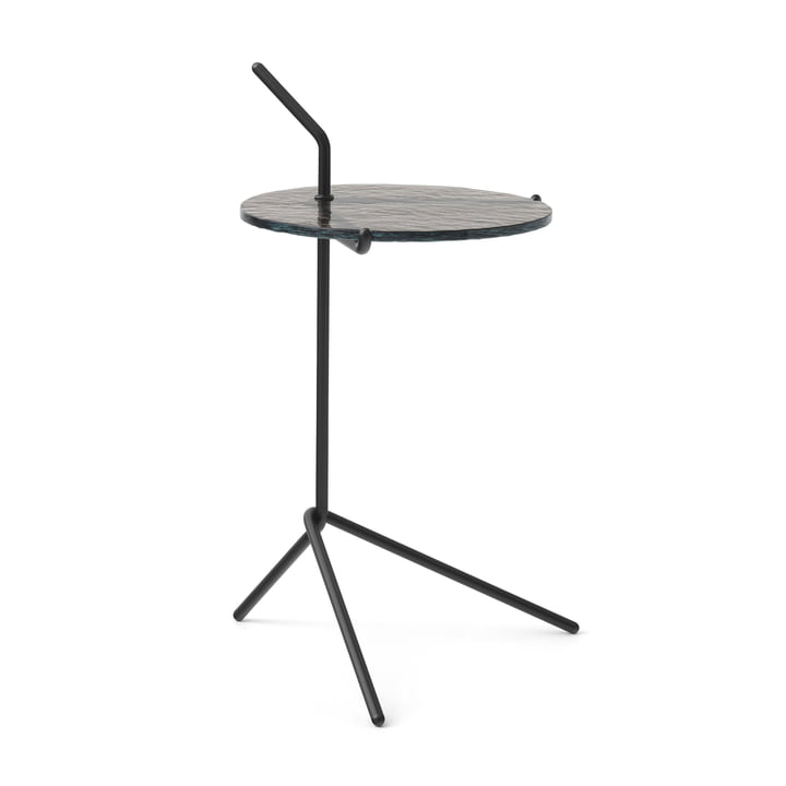 Halten Side Table SH9 gerookt glas / warm zwart van & Tradition