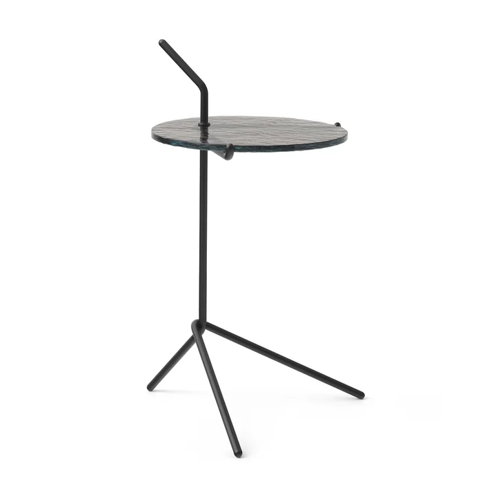 Halten Side Table SH9 gerookt glas / warm zwart van & Tradition