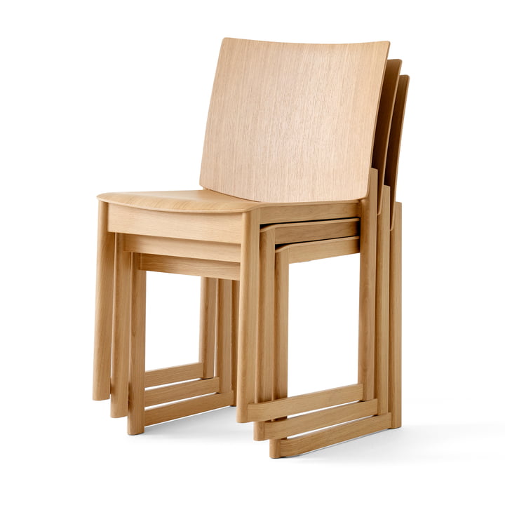 Allwood Side Chair AV35, eiken gelakt van & Tradition