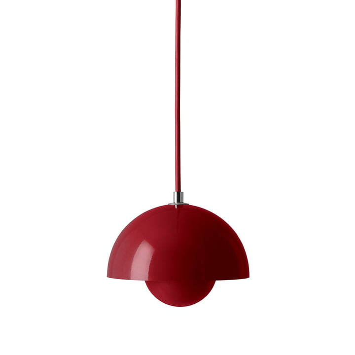 FlowerPot Hanglamp VP10, vermiljoen rood van & Tradition