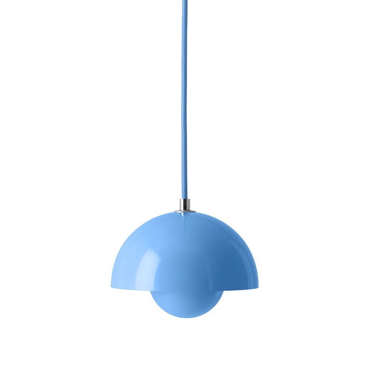 FlowerPot Hanglamp VP10, zwemblauw van & Tradition