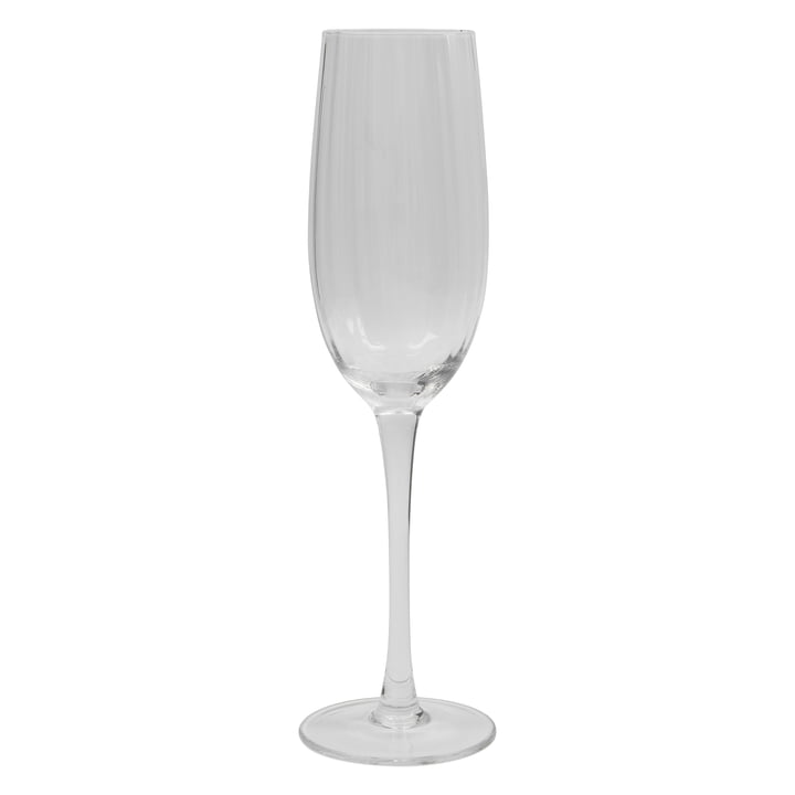 House Doctor - Rill champagneglas, helder