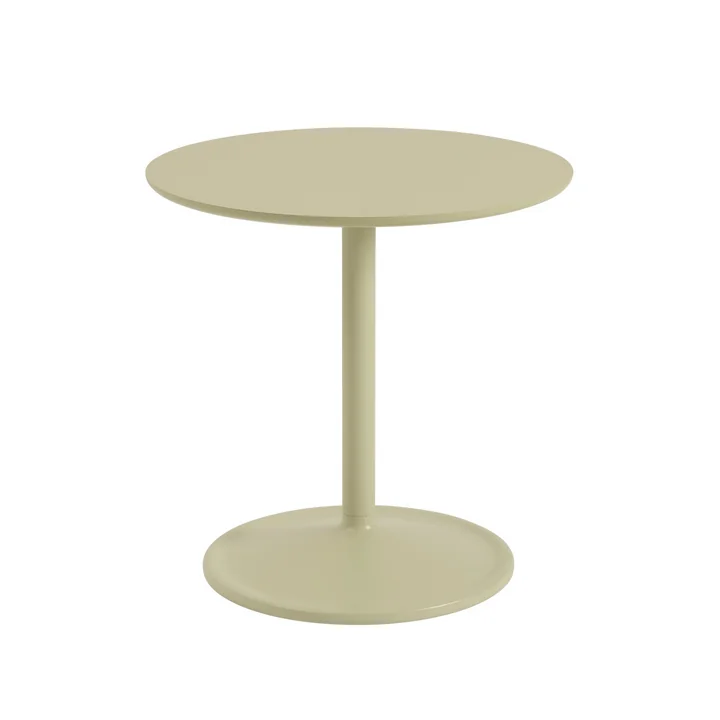 Muuto - Soft Bijzettafel, Ø 48 cm, H 48 cm, beige groen